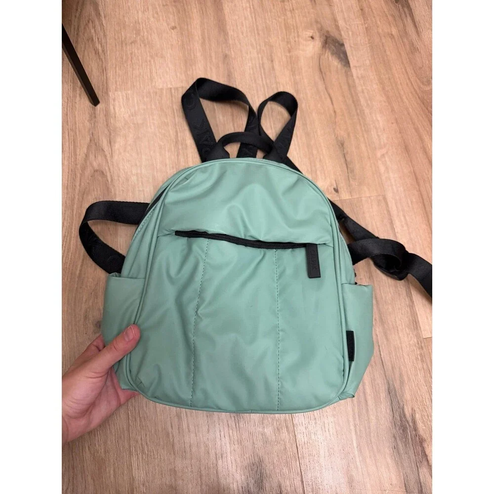 Calpak Sage Green Puffer Small Backpack
